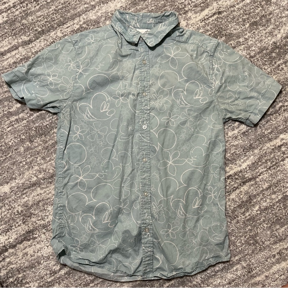 Authentic Disney Mickey Mouse Button Down - image 1
